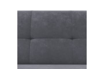 Chaiselong Lilly Antrasitt, Fløyel - Antrasitt, Fløyel - Møbler - Sofaer - Sofaer med sjeselong - 3 seters sofa med divan