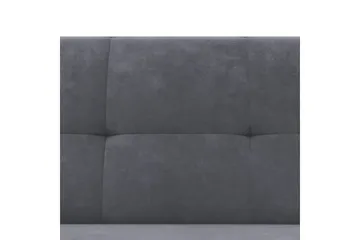 Chaiselong Lilly Antrasitt, Fløyel - Antrasitt, Fløyel - Møbler - Sofaer - Sofaer med sjeselong - 3 seters sofa med divan