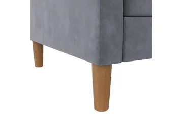 Chaiselong Lilly Antrasitt, Fløyel - Antrasitt, Fløyel - Møbler - Sofaer - Sofaer med sjeselong - 3 seters sofa med divan