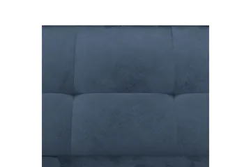 Chaiselong Lilly Blå, Fløyel - Blå, Fløyel - Møbler - Sofaer - Sofaer med sjeselong - 3 seters sofa med divan