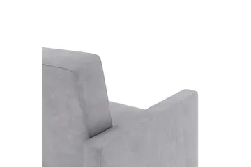 Chaiselong Lilly Lys grå, Fløyel - Lys grå, Fløyel - Møbler - Sofaer - Sofaer med sjeselong - 3 seters sofa med divan