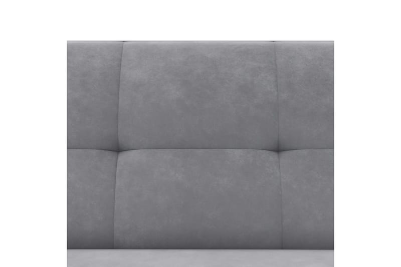 Chaiselong Lilly Lys grå, Fløyel - Lys grå, Fløyel - Møbler - Sofaer - Sofaer med sjeselong - 3 seters sofa med divan