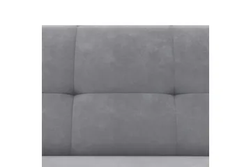 Chaiselong Lilly Lys grå, Fløyel - Lys grå, Fløyel - Møbler - Sofaer - Sofaer med sjeselong - 3 seters sofa med divan