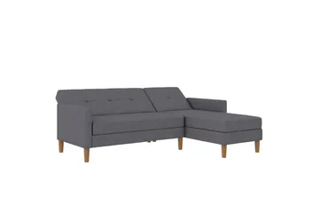 Chaiselong Lilly Lys grå, Lin - Lys grå, Lin - Møbler - Sofaer - Sofaer med sjeselong - 3 seters sofa med divan
