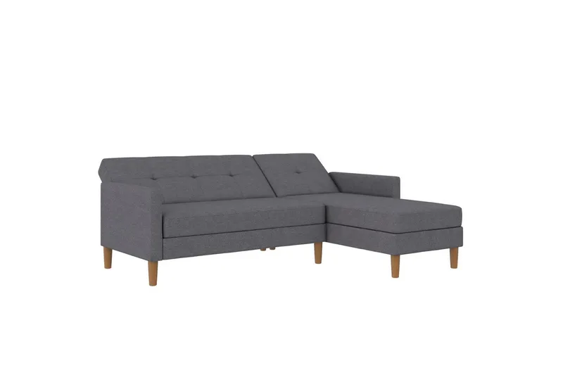 Chaiselong Lilly Lys grå, Lin - Lys grå, Lin - Møbler - Sofaer - Sofaer med sjeselong - 3 seters sofa med divan