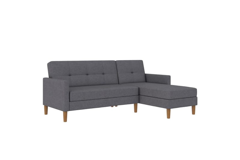 Chaiselong Lilly Lys grå, Lin - Lys grå, Lin - Møbler - Sofaer - Sofaer med sjeselong