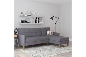 Chaiselong Lilly Lys grå, Lin - Lys grå, Lin - Møbler - Sofaer - Sofaer med sjeselong