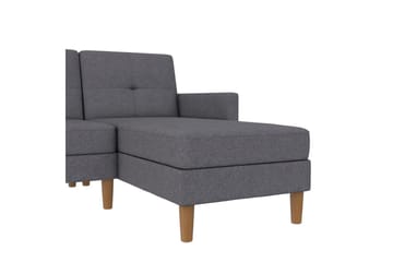 Chaiselong Lilly Lys grå, Lin - Lys grå, Lin - Møbler - Sofaer - Sofaer med sjeselong