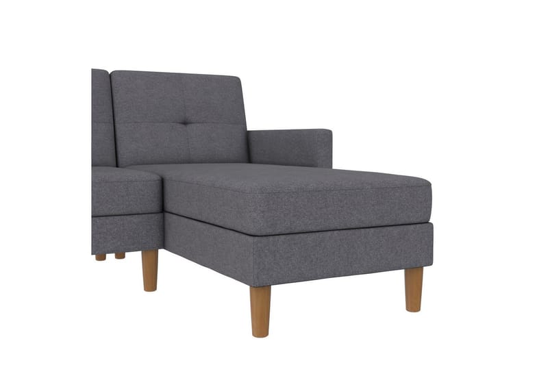 Chaiselong Lilly Lys grå, Lin - Lys grå, Lin - Møbler - Sofaer - Sofaer med sjeselong