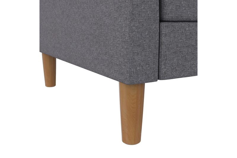 Chaiselong Lilly Lys grå, Lin - Lys grå, Lin - Møbler - Sofaer - Sofaer med sjeselong