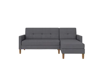 Chaiselong Lilly Lys grå, Lin - Lys grå, Lin - Møbler - Sofaer - Sofaer med sjeselong - 3 seters sofa med divan