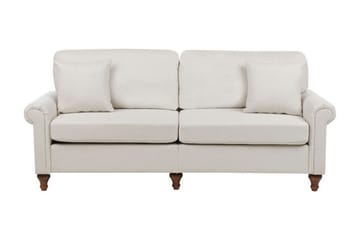 Cher Sofa 3-seter - Beige/Mørkt tre - Møbler - Sofaer - 3 seter sofa