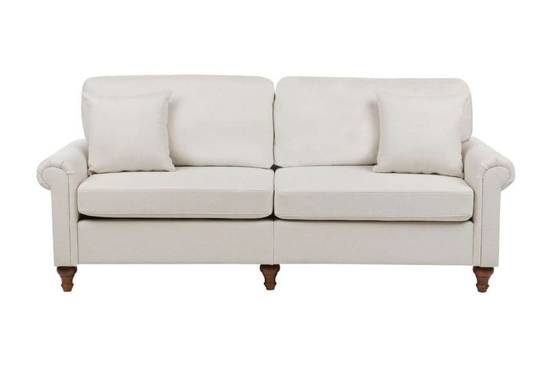 Cher Sofa 3-seter, Beige/Mørkt tre