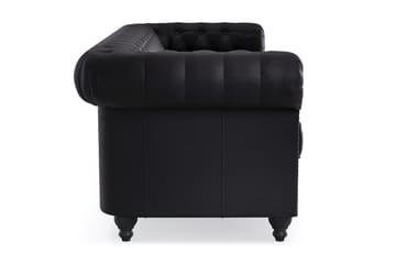 Chesterfield Deluxe 3-seter Sofa - Svart - Møbler - Sofaer - 3 seter sofa