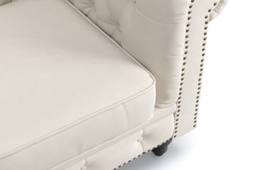 Chesterfield Deluxe 3-seters Sofa - Beige - Møbler - Sofaer - 3 seter sofa
