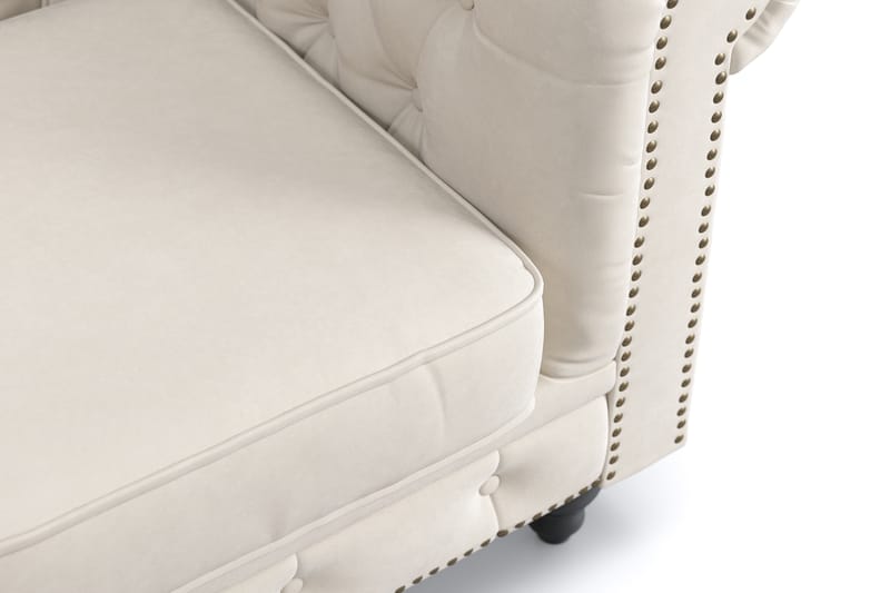 Chesterfield Deluxe 3-seters Sofa - Beige - Møbler - Sofaer - 3 seter sofa