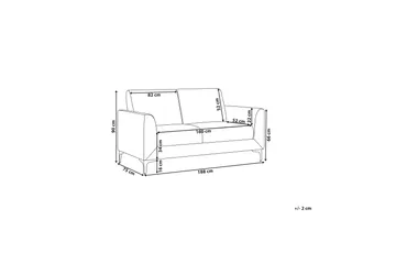 Chet Sofa 3-seter - Svart - Møbler - Sofaer - 3 seter sofa