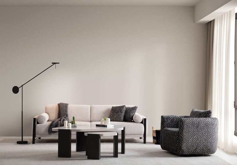 Childress 3-seters sofa Chenille - Beige - Møbler - Sofaer - 3 seter sofa