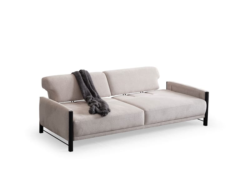 Childress 3-seters sofa Chenille - Beige - Møbler - Sofaer - 3 seter sofa