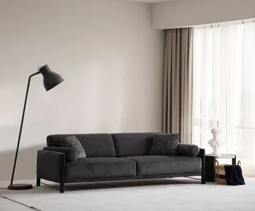 Childress 3-seters sofa Chenille - Grå - Møbler - Sofaer - 3 seter sofa