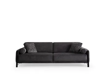 Childress 3-seters sofa Chenille - Grå - Møbler - Sofaer - 3 seter sofa