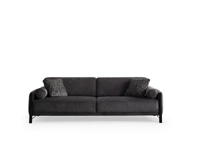 Childress 3-seters sofa Chenille, Grå