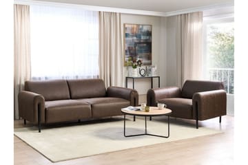 Christa Sofa 3-seter - Brun/Svart - Møbler - Sofaer - 3 seter sofa