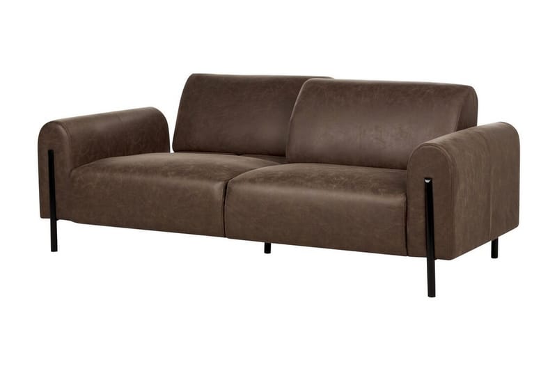 Christa Sofa 3-seter - Brun/Svart - Møbler - Sofaer - 3 seter sofa