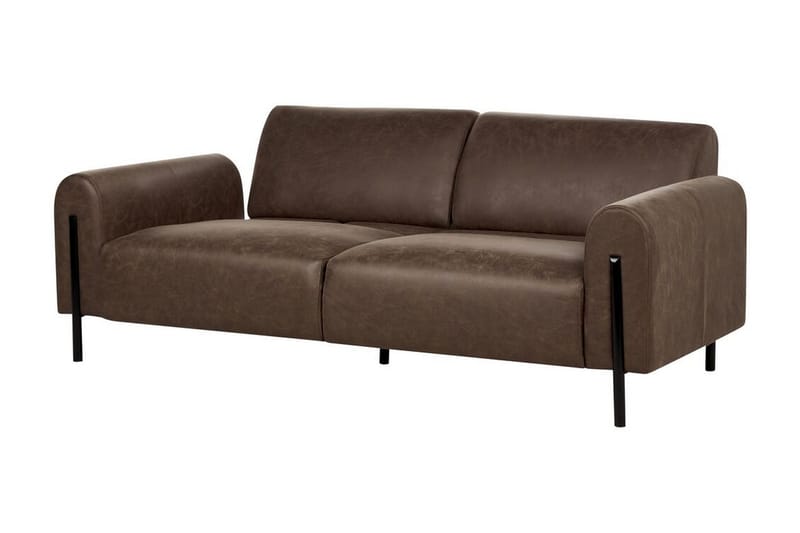 Christa Sofa 3-seter - Brun/Svart - Møbler - Sofaer - 3 seter sofa