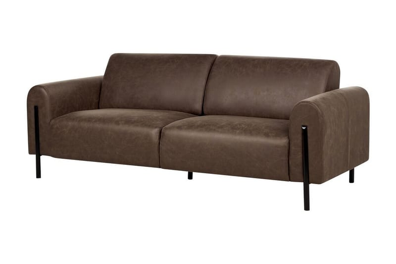 Christa Sofa 3-seter - Brun/Svart - Møbler - Sofaer - 3 seter sofa