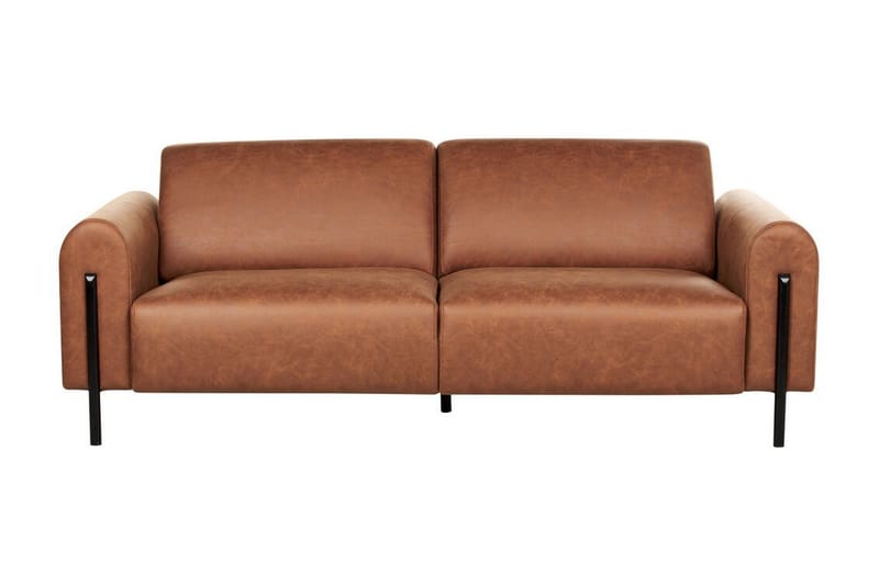 Christa Sofa 3-seter, Brun/Svart