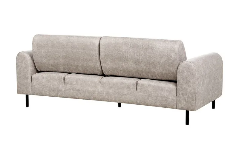 Christa Sofa 3-seter - Grå/Svart - Møbler - Sofaer - Skinnsofaer