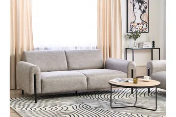 Christa Sofa 3-seter - Grå/Svart - Møbler - Sofaer - Skinnsofaer