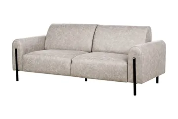 Christa Sofa 3-seter - Grå/Svart - Møbler - Sofaer - Skinnsofaer