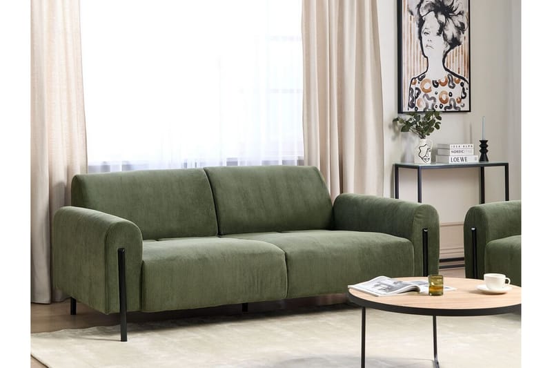 Christa Sofa 3-seter - Grønn/Svart - Møbler - Sofaer - 3 seter sofa