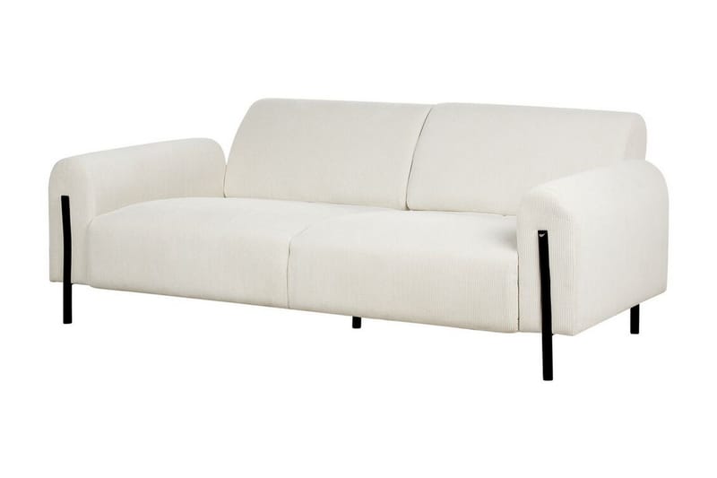 Christa Sofa 3-seter - Hvit/Svart - Møbler - Sofaer - 3 seter sofa