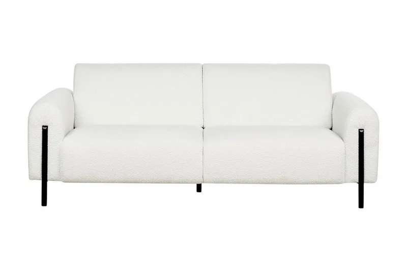 Christa Sofa 3-seter, Hvit/Svart