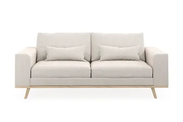 Copenhagen 2-seters Fløyelssofa - Kremhvit - Møbler - Sofaer - 2 seter sofa