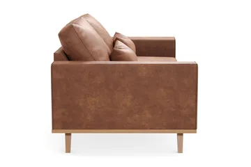 Copenhagen 2-seters Sofa i Kunstlær - Brun - Møbler - Sofaer - 2 seter sofa