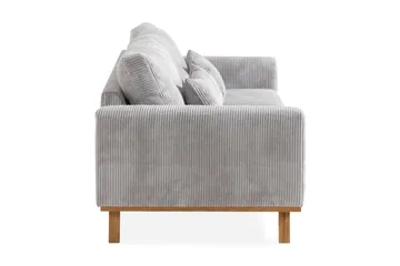 Copenhagen 3-seters Manchestersofa - Lys grå - Møbler - Sofaer - 3 seter sofa