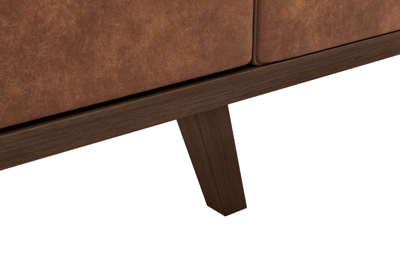 Copenhagen 3-seters Sofa i Kunstlær - Brun - Møbler - Sofaer - Skinnsofaer