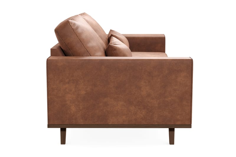 Copenhagen 3-seters Sofa i Kunstlær - Brun - Møbler - Sofaer - Skinnsofaer