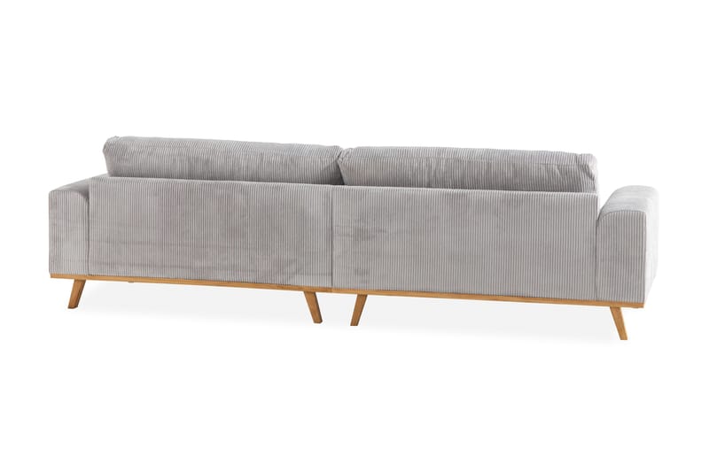 Copenhagen 4-seters Manchestersofa - Lys grå - Møbler - Sofaer - 4 seter sofa