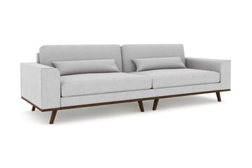Copenhagen 4-seters Stoffsofa - Lys grå - Møbler - Sofaer - 4 seter sofa