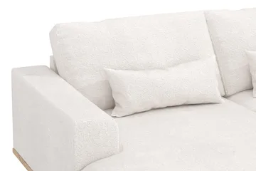 Copenhagen 5-seters Høyrevendt U-formet Sofa med Divan og Sjeselong i Bouclé - Hvit - Møbler - Sofaer - U-sofa