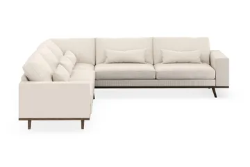 Copenhagen 6-seters L-formet Hjørnesofa i Manchester - Beige - Møbler - Sofaer - Hjørnesofaer