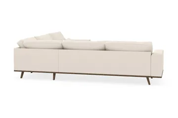 Copenhagen 6-seters L-formet Hjørnesofa i Manchester - Beige - Møbler - Sofaer - Hjørnesofaer