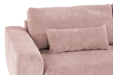 Copenhagen 6-seters L-formet Hjørnesofa i Manchester - Rosa - Møbler - Sofaer - Hjørnesofaer