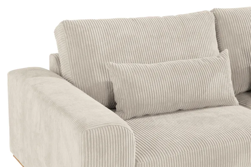 Copenhagen Sofagruppe 3-seter + 2-seter Sofa + Lenestol + Fotskammel i Manchester - Beige - Møbler - Sofaer - Sofagrupper