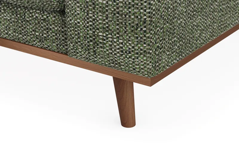 Copenhagen Premium 4-personers Venstrevendt L-formet Dyb Divansofa i Chenille - Grøn - Møbler - Sofaer - Sofaer med sjeselong - 4 seters sofa med divan